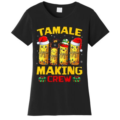 Tamale Making Crew Tamale Season Funny Mexican Christmas Women's T-Shirt