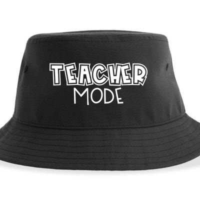 Teacher Mode Cute Back To School Sustainable Bucket Hat