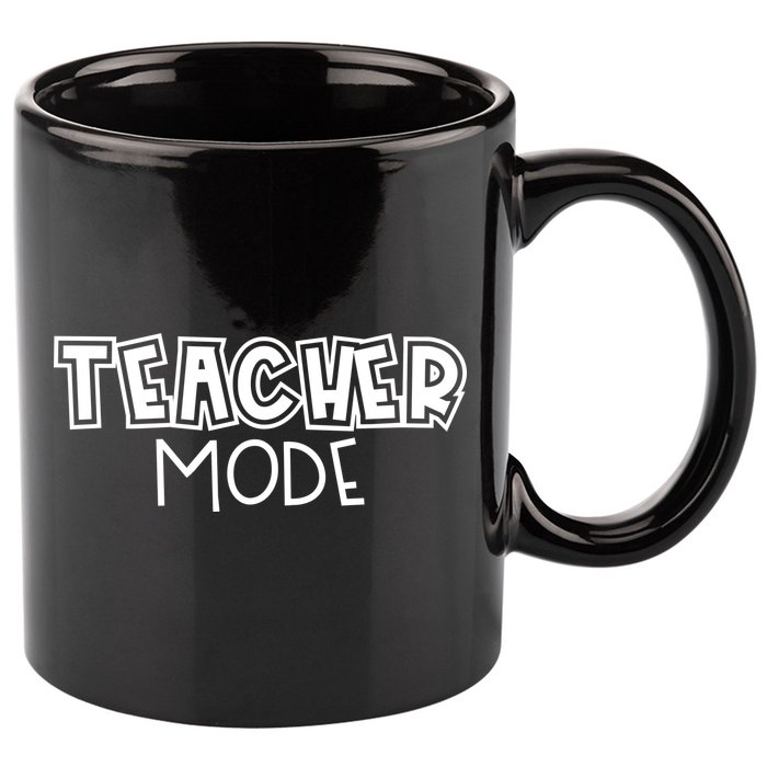 Teacher Mode Cute Back To School 11oz C Handle Ceramic Mug