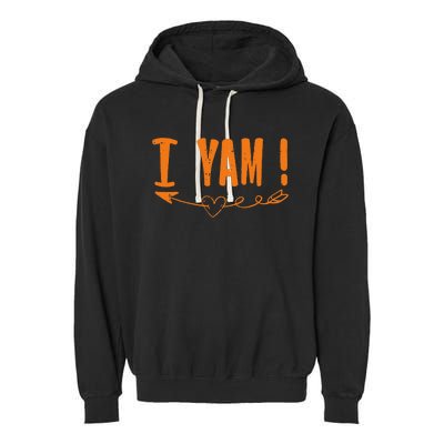 Thanksgiving Matching Couple SheS My Sweet Potato I Yam Garment-Dyed Fleece Hoodie