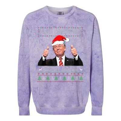 Trump Make Christmas Great Again Ugly Sweater  Colorblast Crewneck Sweatshirt