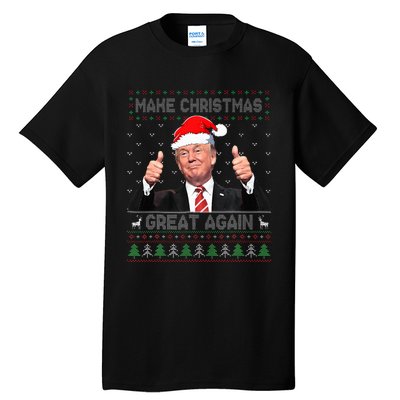 Trump Make Christmas Great Again Ugly Sweater  Tall T-Shirt