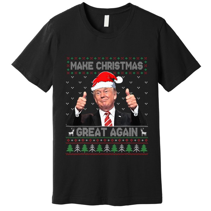 Trump Make Christmas Great Again Ugly Sweater  Premium T-Shirt