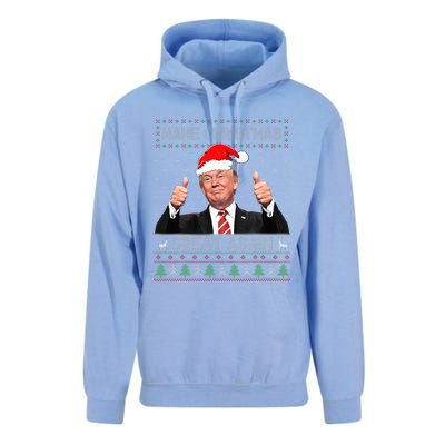 Trump Make Christmas Great Again Ugly Sweater  Unisex Surf Hoodie