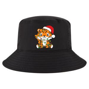 Tiger Merry Christmas Winter Animals Tiger Cool Comfort Performance Bucket Hat