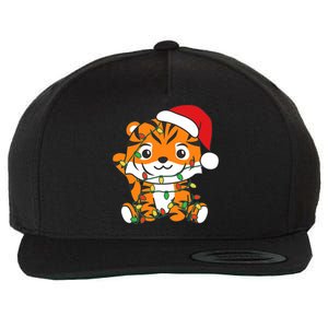 Tiger Merry Christmas Winter Animals Tiger Wool Snapback Cap