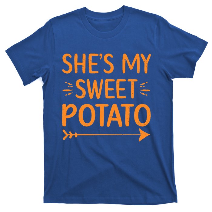 Thanksgiving Matching Couple She's My Sweet Potato I Yam Set T-Shirt