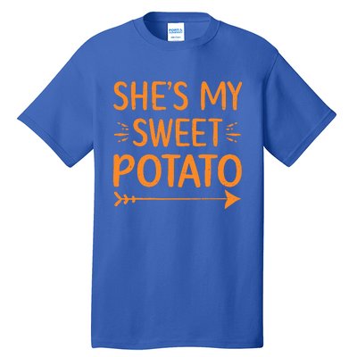 Thanksgiving Matching Couple She's My Sweet Potato I Yam Set Tall T-Shirt