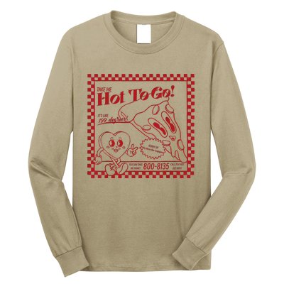 The Midwest Call Me Hot Pizza Hot To Go Gift Long Sleeve Shirt