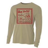 The Midwest Call Me Hot Pizza Hot To Go Gift Cooling Performance Long Sleeve Crew