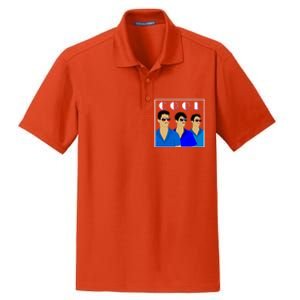 Three Migos Cool Mafia Gangster Dry Zone Grid Polo