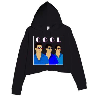 Three Migos Cool Mafia Gangster Crop Fleece Hoodie