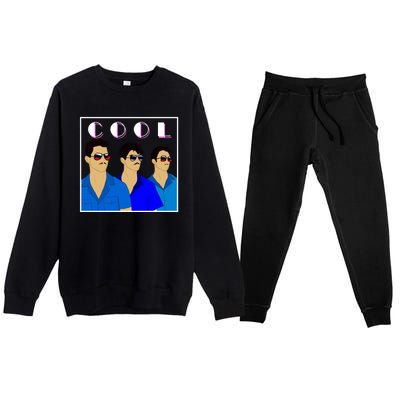 Three Migos Cool Mafia Gangster Premium Crewneck Sweatsuit Set