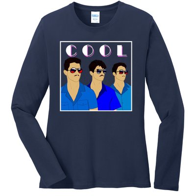 Three Migos Cool Mafia Gangster Ladies Long Sleeve Shirt