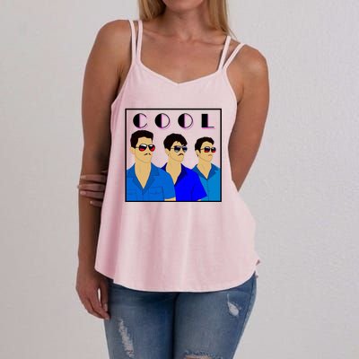 Three Migos Cool Mafia Gangster Women's Strappy Tank