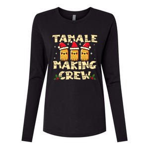 Tamale Making Crew Tamale Season Funny Mexican Christmas Womens Cotton Relaxed Long Sleeve T-Shirt