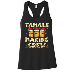 Tamale Making Crew Tamale Season Funny Mexican Christmas Women's Racerback Tank