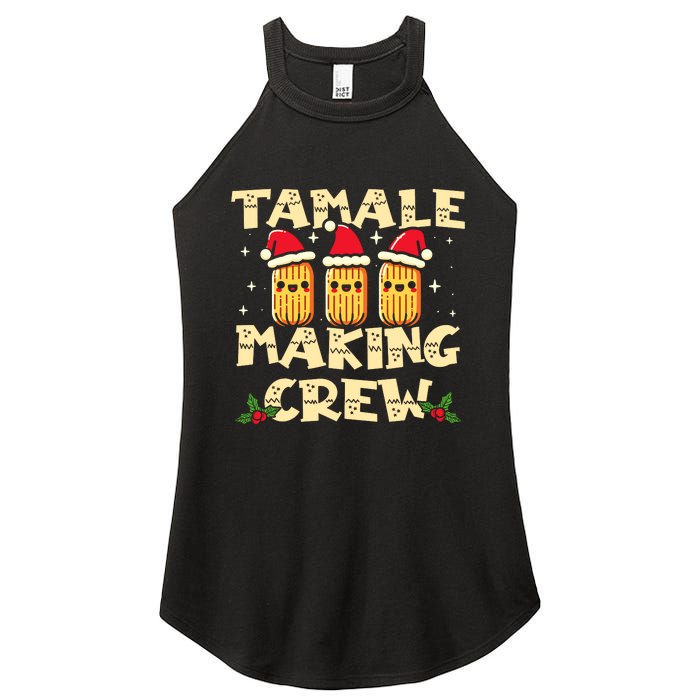 Tamale Making Crew Tamale Season Funny Mexican Christmas Women's Perfect Tri Rocker Tank