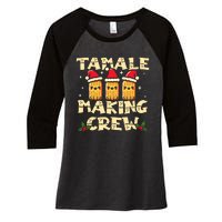 Tamale Making Crew Tamale Season Funny Mexican Christmas Women's Tri-Blend 3/4-Sleeve Raglan Shirt