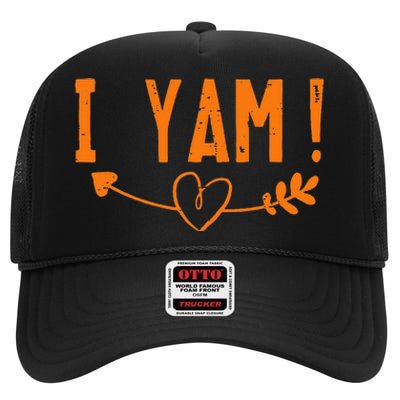 Thanksgiving Matching Couple SheS My Sweet Potato I Yam Set High Crown Mesh Back Trucker Hat