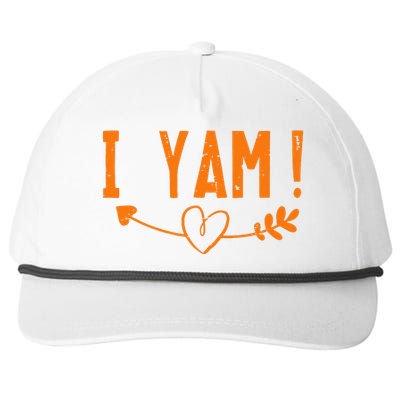 Thanksgiving Matching Couple SheS My Sweet Potato I Yam Set Snapback Five-Panel Rope Hat