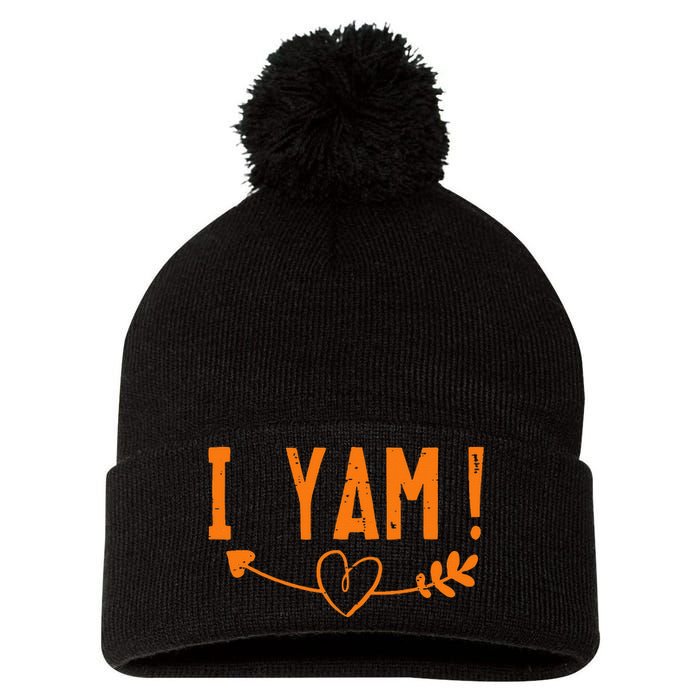 Thanksgiving Matching Couple SheS My Sweet Potato I Yam Set Pom Pom 12in Knit Beanie