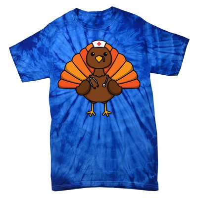 Thanksgiving Medical Doctor Nursing Nurse Great Gift Tie-Dye T-Shirt