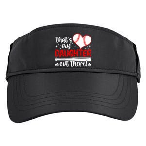 Thats My Daughter Baseball Mom Dad Mothers Day Gift Adult Drive Performance Visor