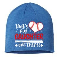 Thats My Daughter Baseball Mom Dad Mothers Day Gift Sustainable Beanie