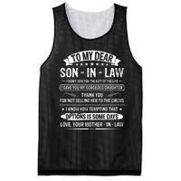 To My Dear Son In Law I Didn't Give You The Gift Of The Life Mesh Reversible Basketball Jersey Tank