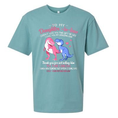 To My Daughterinlaw I Gave You My Amazing Son Dinosaur Sueded Cloud Jersey T-Shirt