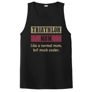 Triathlon Mom Definition Proud Triathlon Mom Funny Gift Funny Gift PosiCharge Competitor Tank