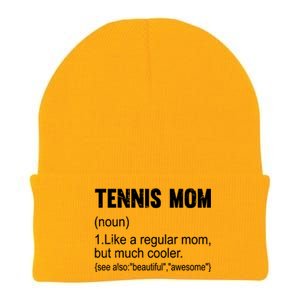 Tennis Mom Definition Funny Tennis Mom Great Gift Knit Cap Winter Beanie