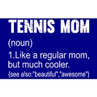 Tennis Mom Definition Funny Tennis Mom Great Gift Bumper Sticker