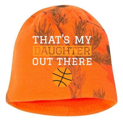 That's My Daughter Out There Gift for Mom Dad Basketball Kati - Camo Knit Beanie