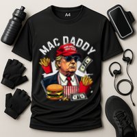 Trump Mac Daddy Fast Food Hamburger French Fries Cooling Performance Crew T-Shirt