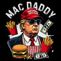 Trump Mac Daddy Fast Food Hamburger French Fries Impact Tech Backpack