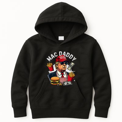 Trump Mac Daddy Fast Food Hamburger French Fries Kids Hoodie