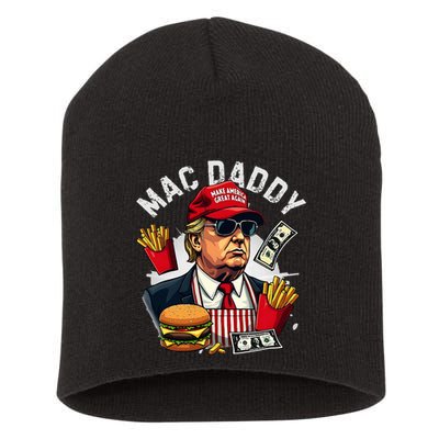 Trump Mac Daddy Fast Food Hamburger French Fries Short Acrylic Beanie