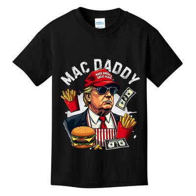 Trump Mac Daddy Fast Food Hamburger French Fries Kids T-Shirt