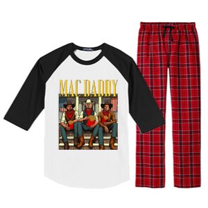 Trump Mc Daddy Trump 2024 Trump Vance Elon Support Trump Raglan Sleeve Pajama Set