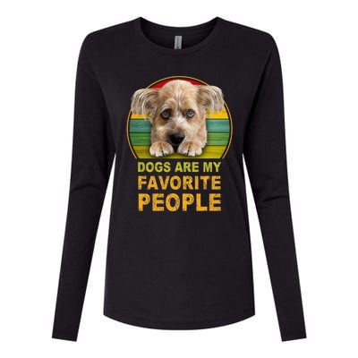 Terrier Mix Dogs Are My Favorite People Great Gift Great Gift Womens Cotton Relaxed Long Sleeve T-Shirt