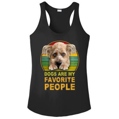 Terrier Mix Dogs Are My Favorite People Great Gift Great Gift Ladies PosiCharge Competitor Racerback Tank