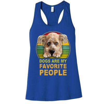 Terrier Mix Dogs Are My Favorite People Great Gift Great Gift Women's Racerback Tank