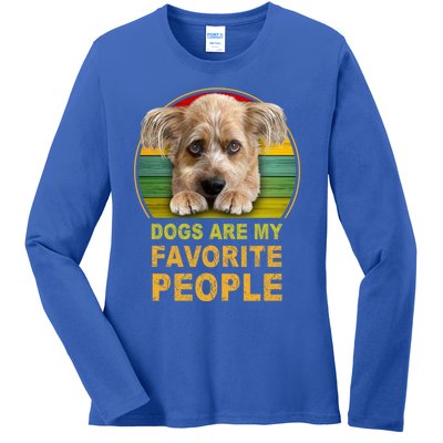 Terrier Mix Dogs Are My Favorite People Great Gift Great Gift Ladies Long Sleeve Shirt