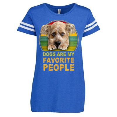 Terrier Mix Dogs Are My Favorite People Great Gift Great Gift Enza Ladies Jersey Football T-Shirt