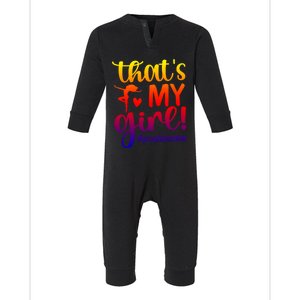 That's My Dance Mom Of A Dancer Mama Dancing Mom Funny Gift Infant Fleece One Piece