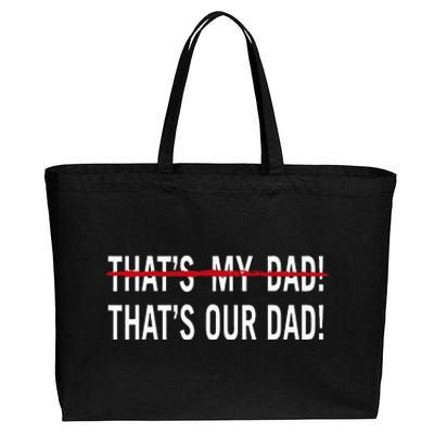 That’S My Dad That’S Our Dad Tim Walz Vp Gus Walz Cotton Canvas Jumbo Tote