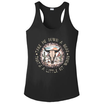 Take Me Down A Road Thats A Little Bit Windy Western Deserts Ladies PosiCharge Competitor Racerback Tank