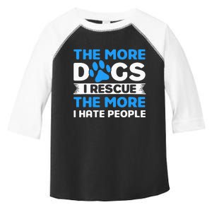 The More Dogs I Rescue Rescue Dog Adopter Toddler Fine Jersey T-Shirt